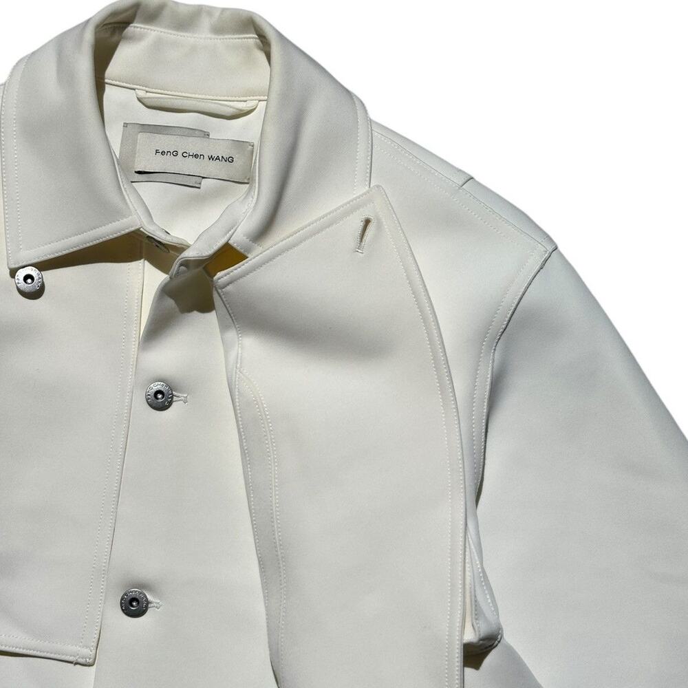 Cropped paneled jacket - Picture 4 of 7